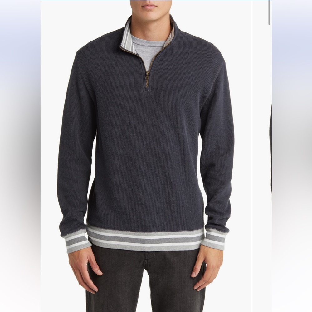 Rails Ward Quarter Zip Sweatshirt Sweater Men’s XL‎ NWT